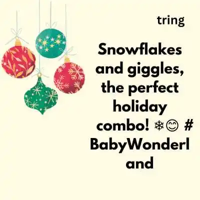 Christmas Caption For Baby