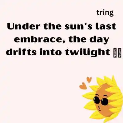 Sunset Sun Kissed Captions.png Sunset Sun Kissed Captions