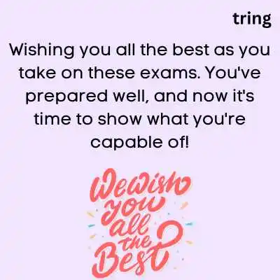 All The Best Wishes For Exams