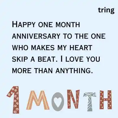 130+ One Month Anniversary Quotes