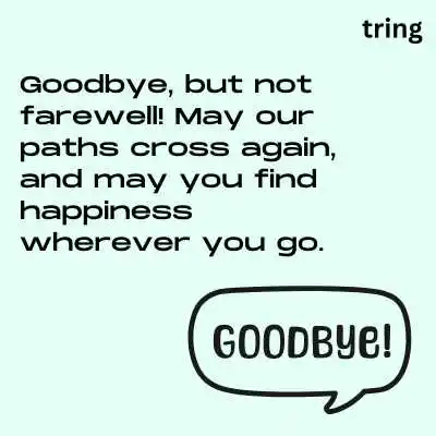 Goodbye Wishes for Friends