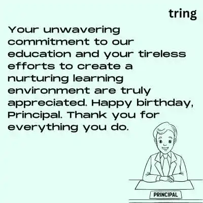 Birthday Wishes For Principal From Students  