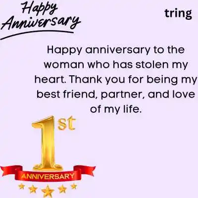Sweet 1st Anniversary Wishes For Girlfriend