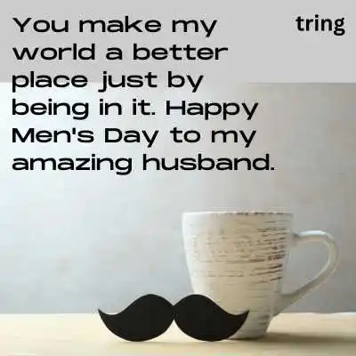 Cute Men's Day Wishes for Husband