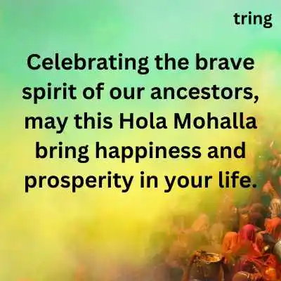 Inspirational Hola Mohalla Wishes for Friends