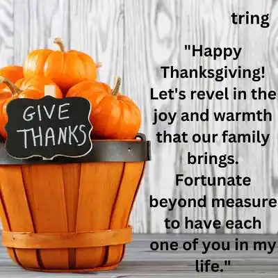 Thanksgiving Wishes for Family