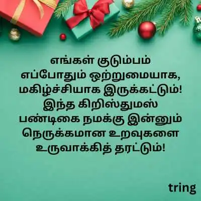 Christmas Wishes In Tamil For Family