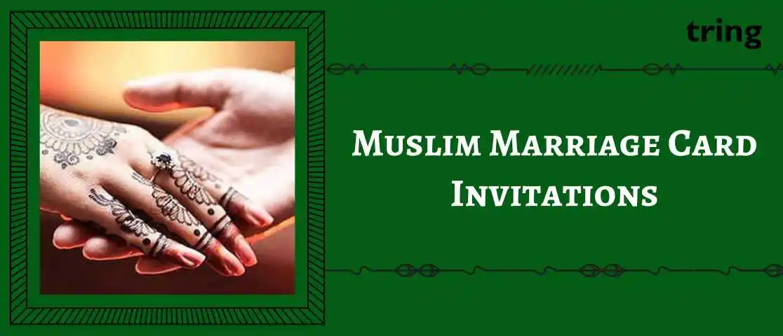 Muslim Marriage Card Invitations