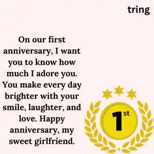 1st Love Anniversary Wishes For Girlfriend (3)
