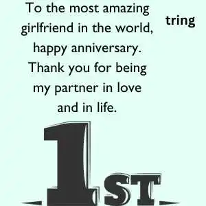 1st Love Anniversary Wishes For Girlfriend (1)
