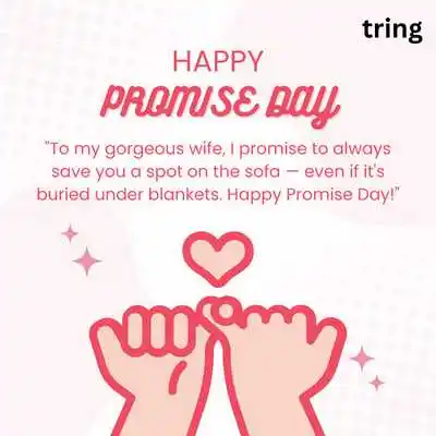 Funny Promise Day Wishes For Wife