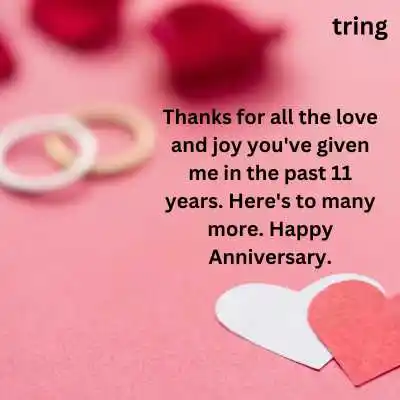 11 year wedding anniversary message shops for husband