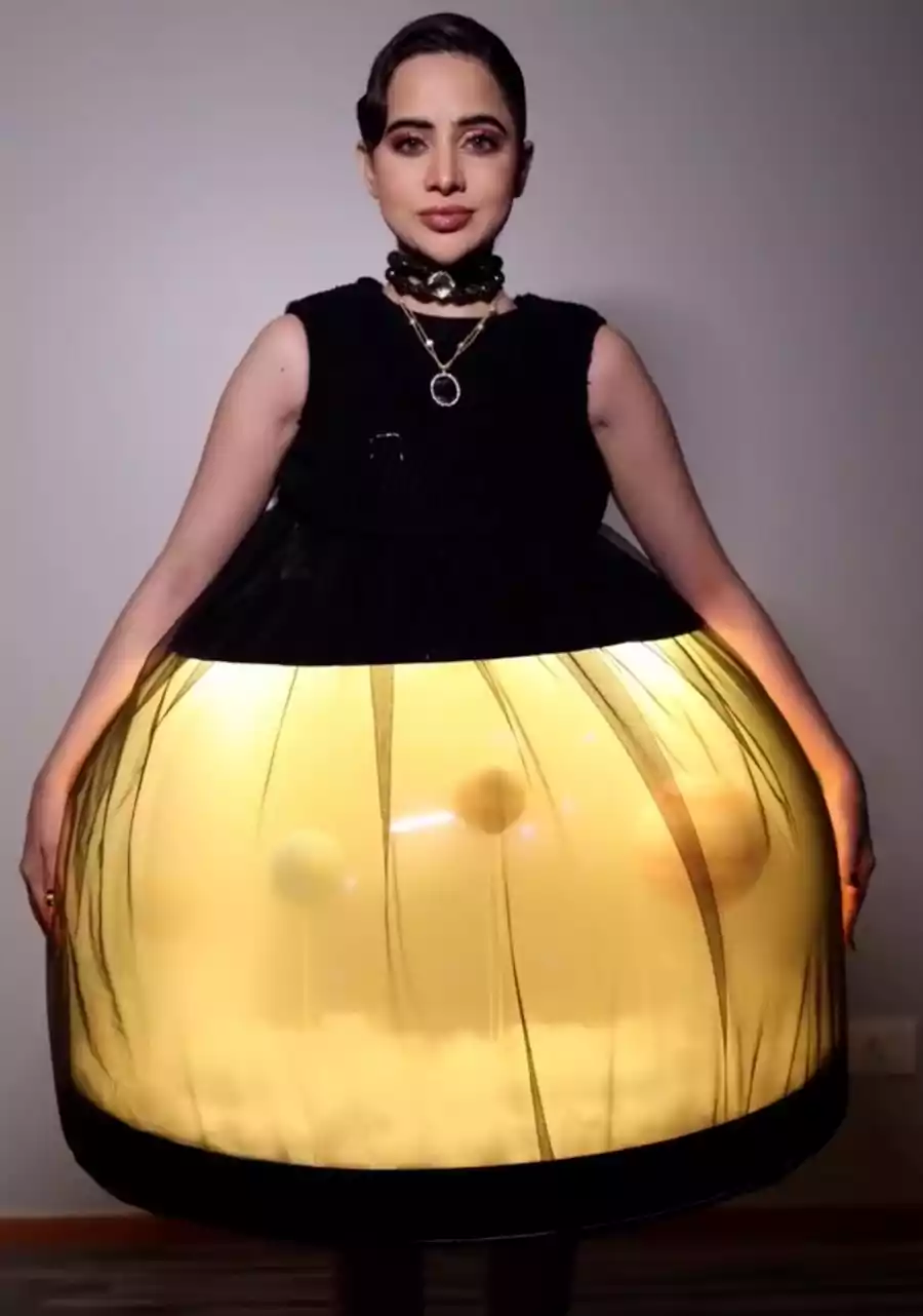 Urfi Javed Glow in the Dark Dress