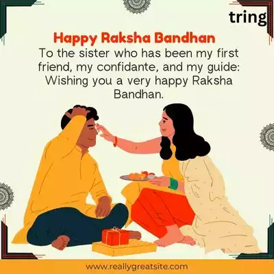 Best Wishes For Raksha Bandhan To Sister