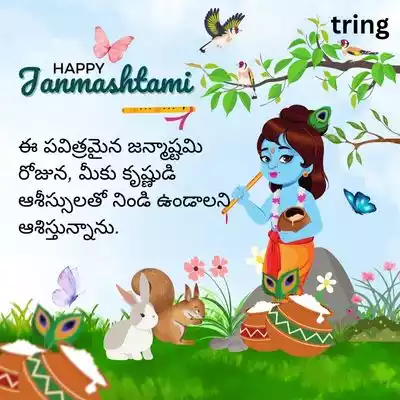 WhatsApp Wishes for Janmashtami in Telugu