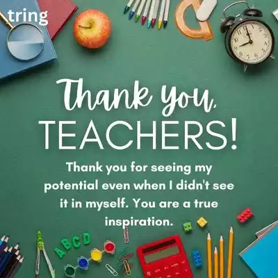Thank You Wishes from Students for Teacher's Day