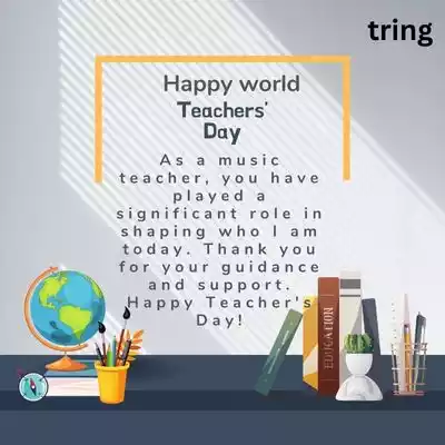 Teacher's Day Wishes for Music Teacher